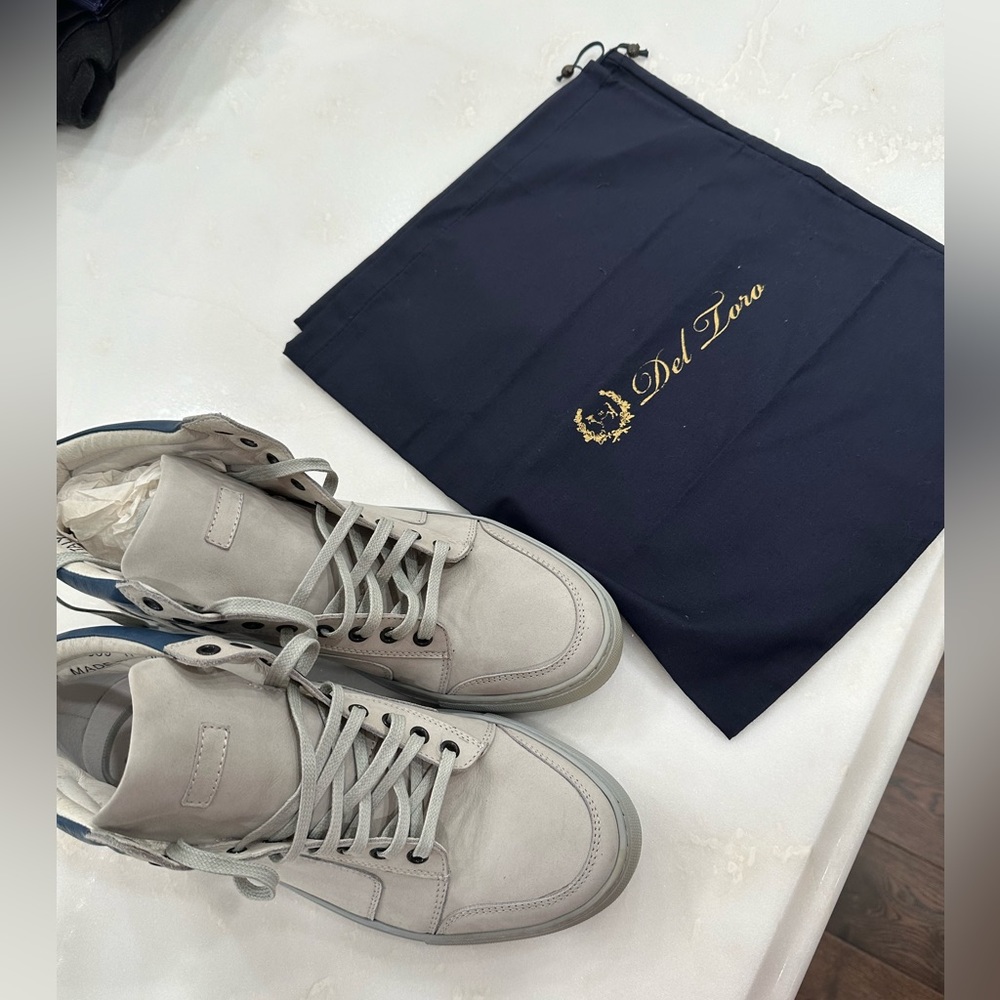 Del Toro Leather High Top Sneakers Size 11